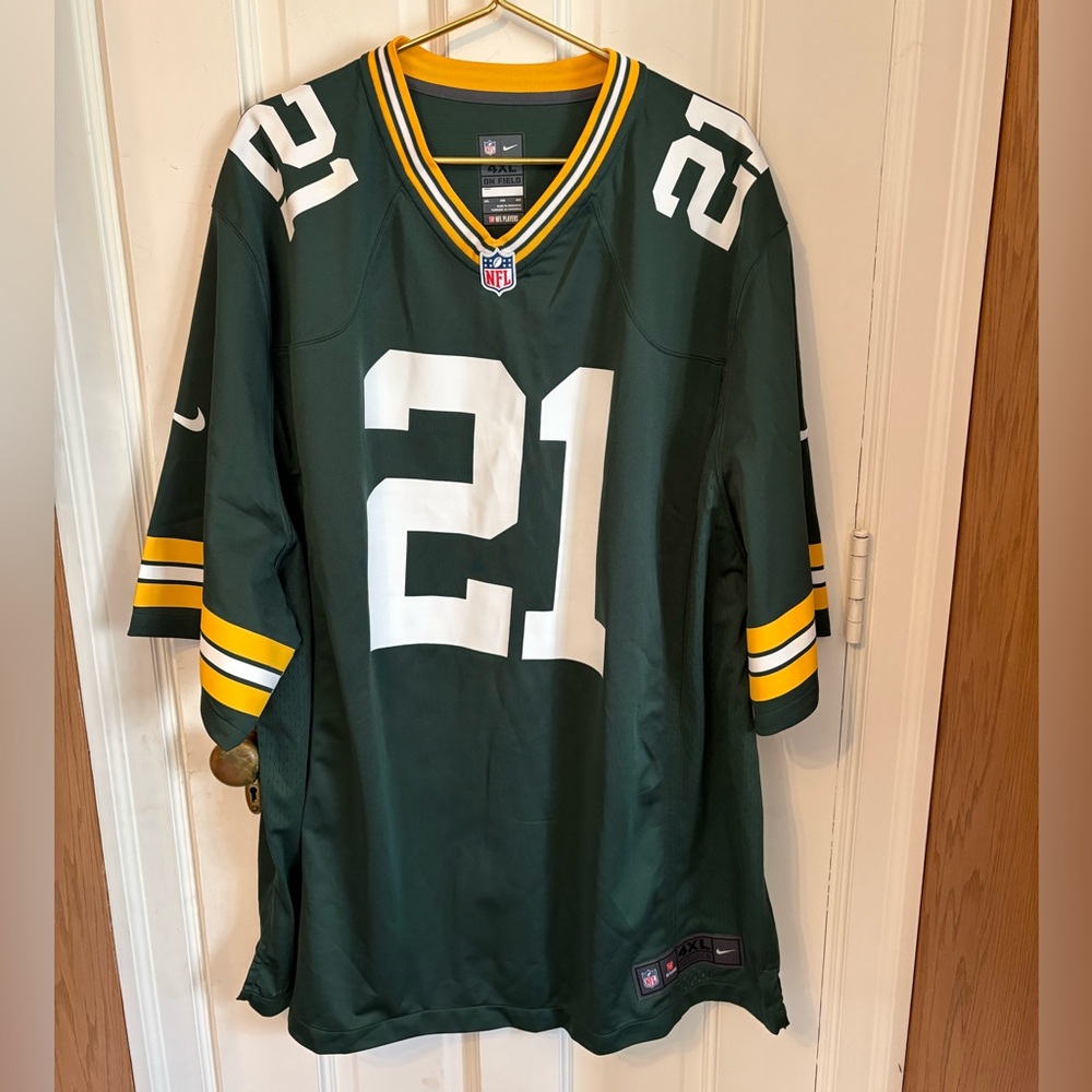 Green Bay Packers Charles Woodson 21 Jersey. Nike Elite NFL On Field. 4XL